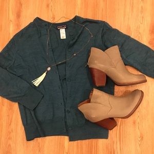Teal Patagonia Cardigan